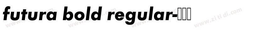 futura bold regular字体转换